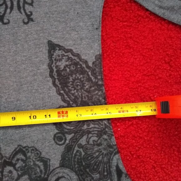 vintage y2k cozy soft grey floral boho print knit tunic dress NWOT - Picture 8 of 9